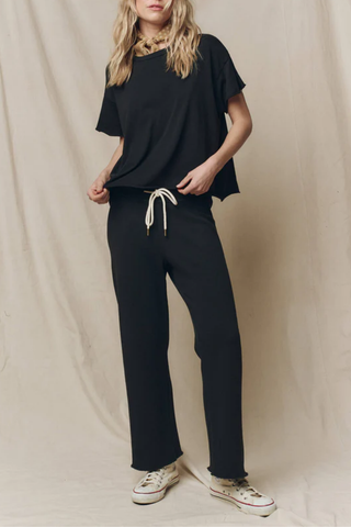 The Crop Tee | Almost Black