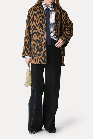 Flocked Cotton 5 Pocket Pants | Notte