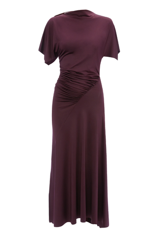 Blousey Midi Dress | Black Currant