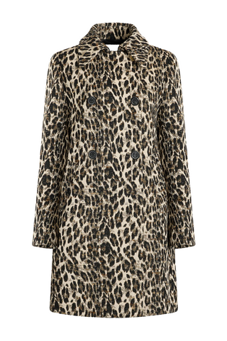 Perry Animal Jacquard Coat | Natural Multi