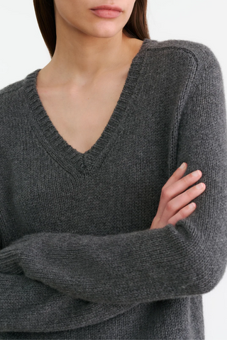 Vicki Sweater | Dark Charcoal Melange