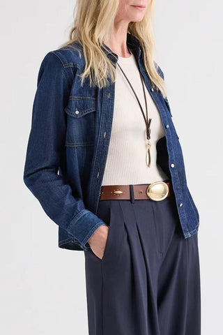 Mustang Sally Shirt W/ Snaps | Dark Stone