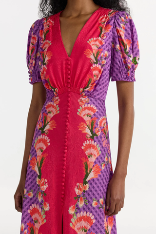 Lea Long Dress | Feather Raspberry