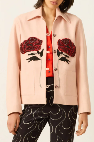 Jude Ruby Poppy Jacket | Light Pink