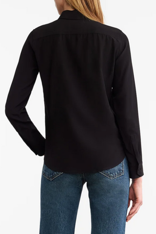 Gaia Silk Shirt | Black