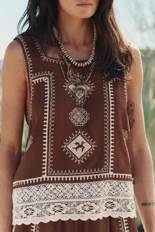 The Sparrow Tank | Chocolate
