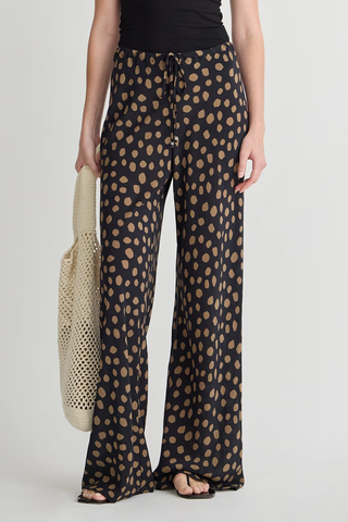 Inka Bias Pant | Yayoi Black & Camel