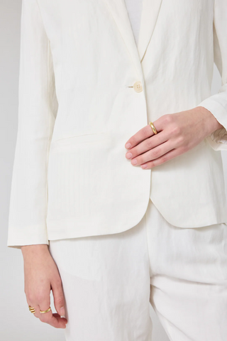 Clarissa Blazer | Washed White