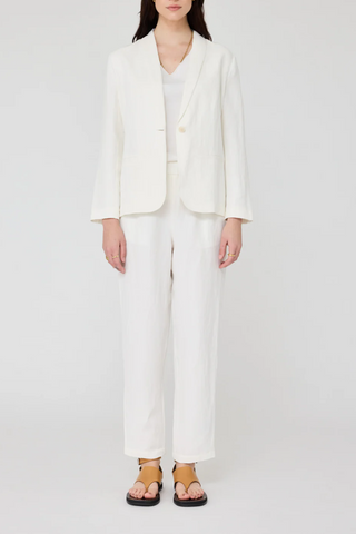 Clarissa Blazer | Washed White