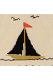 cream sailboat