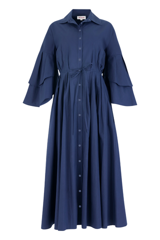 Fiesta Shirt Dress | Navy