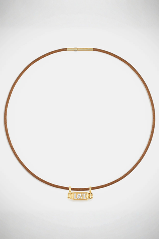 Love Smash Locket | 44cm Leather Link