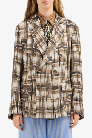 Fancy Silk Jacket | Cacao Brunito 519571