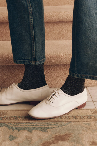 The Lurex Socks | Onyx