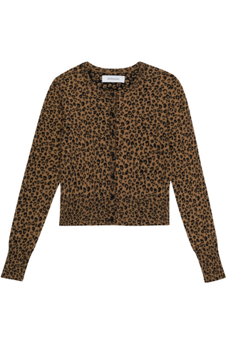 Cashmere Baby Cardigan | Leopard