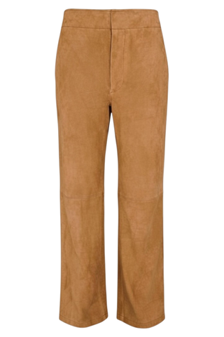 Freja Suede Pant | Cognac