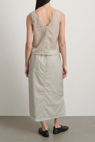 Slip Skirt | Slate/Blue White Stripe