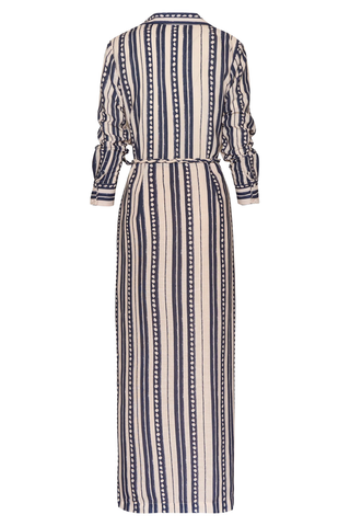 Puerto Marino Dress | Artisanal Blue Stripes