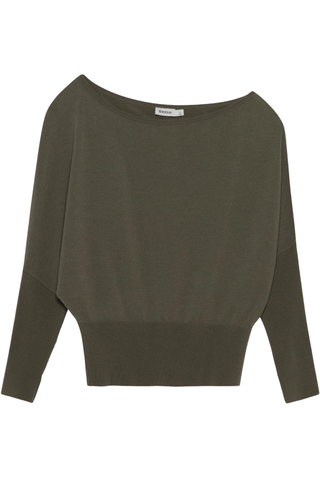 Lavina Draped Off Shoulder Sweater | Sea Turtle