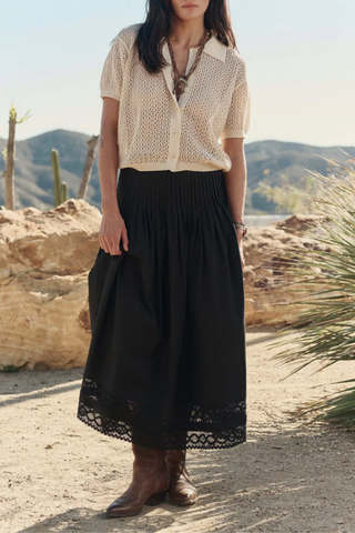 The Structured Victorian Skirt | Black