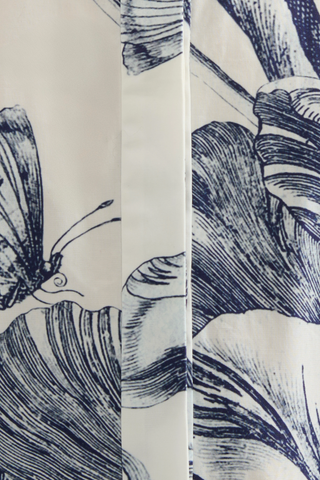 Floral Print Sleeveless Top | Botanical Engraving Ivory