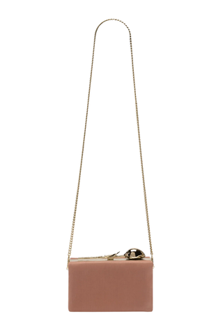 Bloom Minaudière Clutch | Powder Pink Velvet