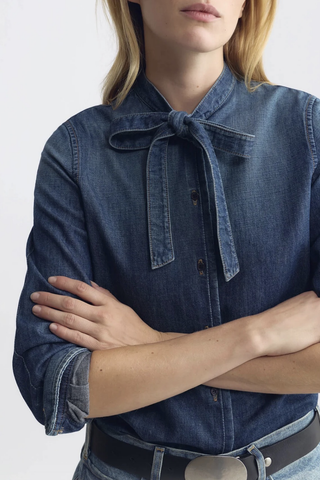 Suzette Denim Shirt | Classic Wash