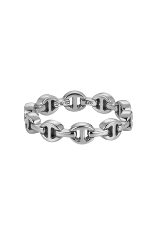 Micro Dame Tri-Link Ring III | .925 Sterling Silver