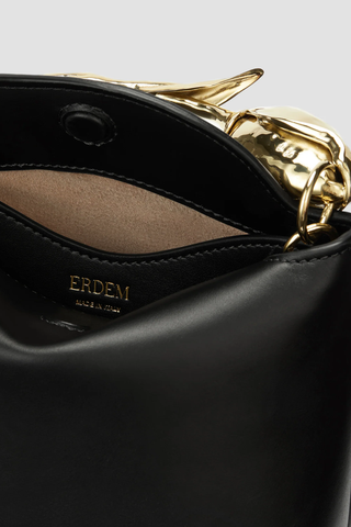 Mini Bloom Bag | Black Leather