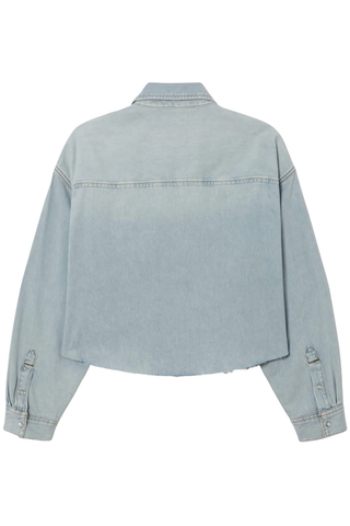 Camper Crop Shirt | Bleach Distress