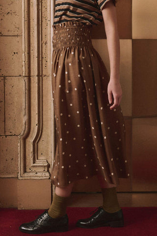 The Canary Skirt | Copper Bubble Dot