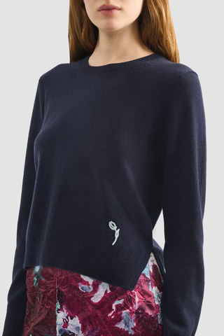 Cashmere Crew Neck Jumper | Navy
