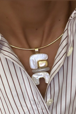 18K Yellow Gold Choker Necklace