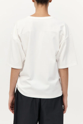 Organic Cotton Match Tee | Off White