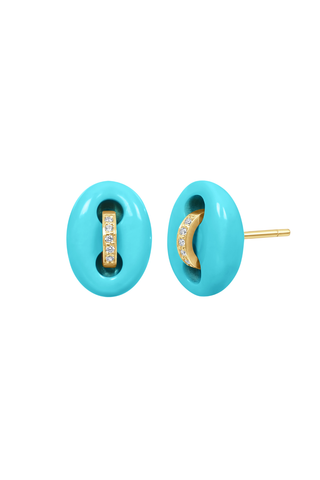 Mini Mariner Studs | Turquoise