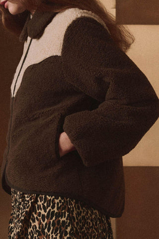 The Reversible Western Yoke Pasture Jacket | Brown W/ Cream
