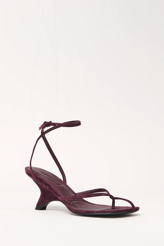 Kelsey Suede Strappy Wedge | Fig
