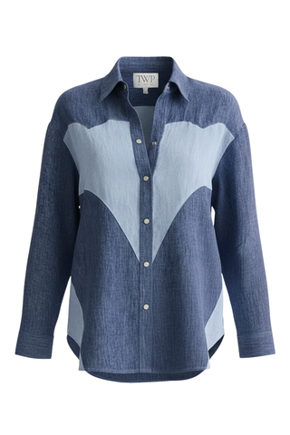 Austin Shirt | Medium Indigo / Light Indigo