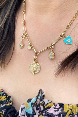 Trust Your Heart Tablet Pendant | Turquoise