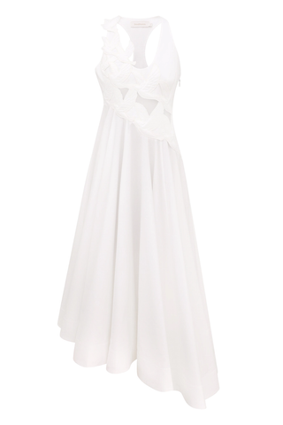 Luna Applique Midi Dress | Ivory