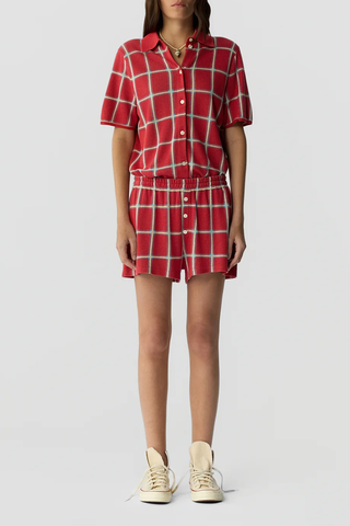 Picnic Plaid Short | Scarlet Combo