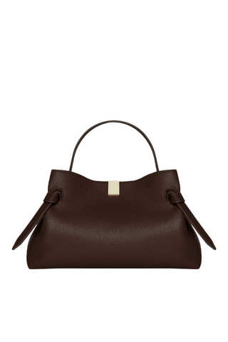 Gyoza Leather Handbag | Espresso