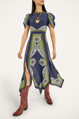 Cherie Scarf Dress | Bounty Placée Navy