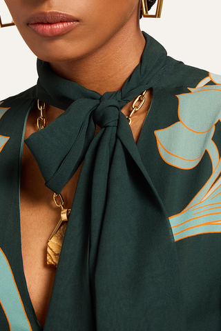 Magnifico Midi Dress | Blooming Tulip Placeé Dark Green