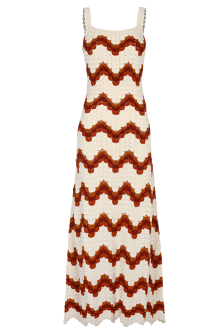 Marea Maxi Dress | Ivory/Tobacco