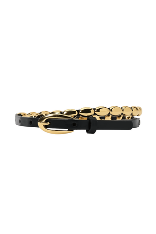 The Beaded Belt | Black With Gold