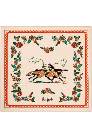 The Derby Silk Bandana | Cream