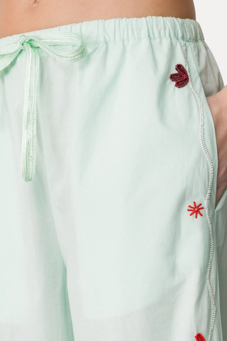 Elegant Summer Trousers with "Broderie En Reve" Embroidery | Plume