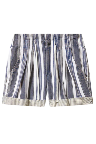 Nirma Shorts | Ecru / Blue