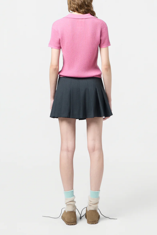 Shrunken Polo In Cashmere | Rose